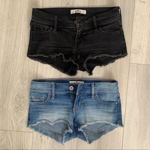 Hollister | Black denim shorts